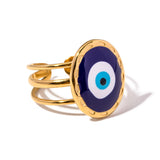 Chunky Evil Eye Ring