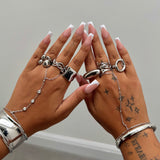 Nova Silver Hand Chain