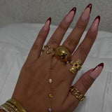 Gold Groovy Ring