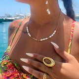 Golden Pearl Necklace
