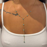 Skye Dangling Gemstone Necklace