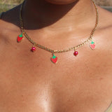 Strawberry Charm Necklace