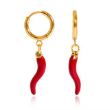 Chilli Pepper Huggie Earrings