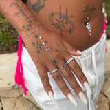 Nova Silver Hand Chain