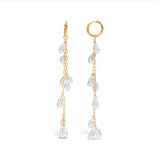 Pearla Dangle Huggie Earrings