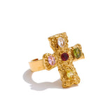 Colourful Cross Ring