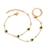 Green Amor Hand Chain