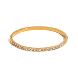 Iced Gold Bangle
