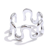 Silver Groovy Ring