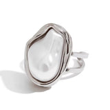 Silver Pearl Ring