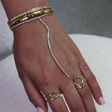 Icy Gold Hand Chain