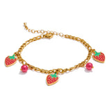 Strawberry Charm Bracelet