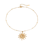 Gold Sunshine Necklace