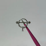 Silver Circle Nipple Bars