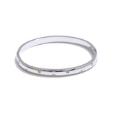 Faith Silver Bangle