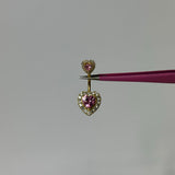 Gold Pink Princess Belly Bar