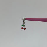 Silver Cherry Nose Ring