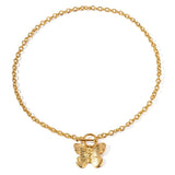 Gold Butterfly Charm Necklace