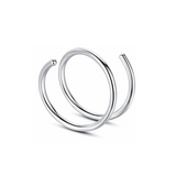 Silver Spiral Nose Ring