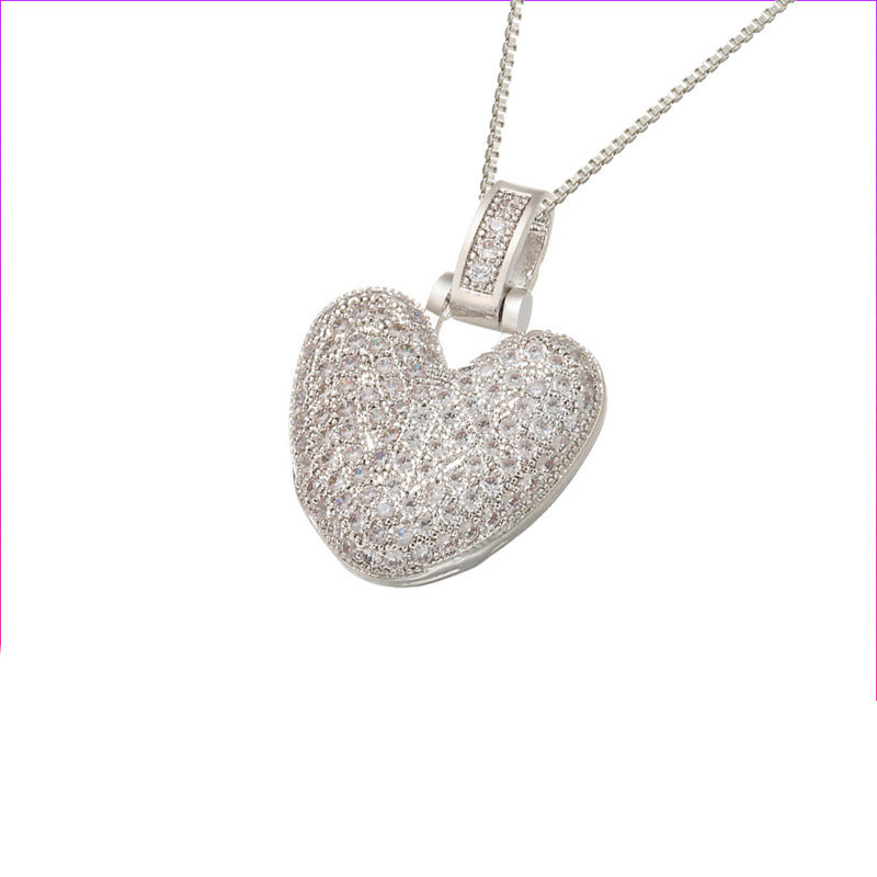 Silver Icy Bubble Letter Initial Necklace