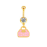 Pink LV Bag Belly Bar