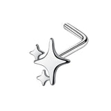 Silver Sparkle Nose Stud