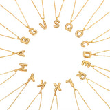 Bubble Letter Inital Necklace