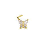 Gold Butterfly Nose Stud