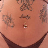 Gold Heart Cherry Belly Bar