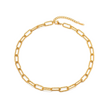 Textured Paperclip Necklace