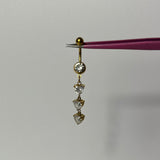 Gold Dangling Belly Bar