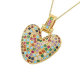 Multicolour Icy Bubble Letter Inital Necklace