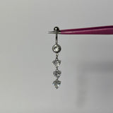 Silver Dangling Belly Bar