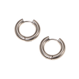Lilia Silver Hoops