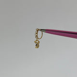 Gold P-Bunny Gemstone Nose Ring