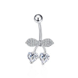 Silver Heart Cherry Belly Bar