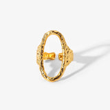 Tara Oval Gold Ring