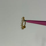 Gold Crystal Belly Bar