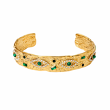 Gold Dahlia Bangle