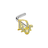 Gold DD Nose Stud