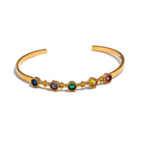Angel Colourful Gold Bangle