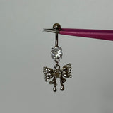 Silver Drip Bow Belly Bar