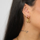 Gold Cherry Earrings