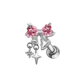 Silver Bow Helix Piercing