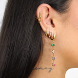 Angel Dangling Gold Colourful Earrings