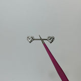 Silver Princess Nipple Bars