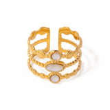 White Ophelia Ring