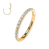 Gold CZ Clicker Piercing