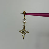Gold Geometric Belly Bar