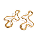 Gold Geometric Stud Earrings